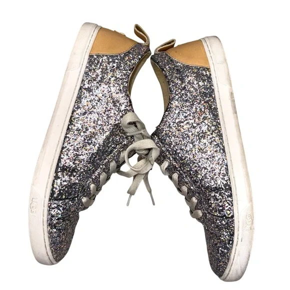 UGG KARINE CHUNKY GLITTER SILVER MULTI SHOES Women’s 10 - Picture 7 of 12